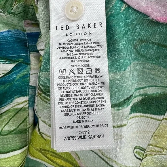 Ted Baker London Raglan Puff Sleeves Blouse  Size 8 US (3 UK) - Picture 10 of 11